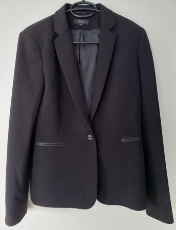 Dika Black Elegant Blazer Jacket, Gr. 38, Office Business