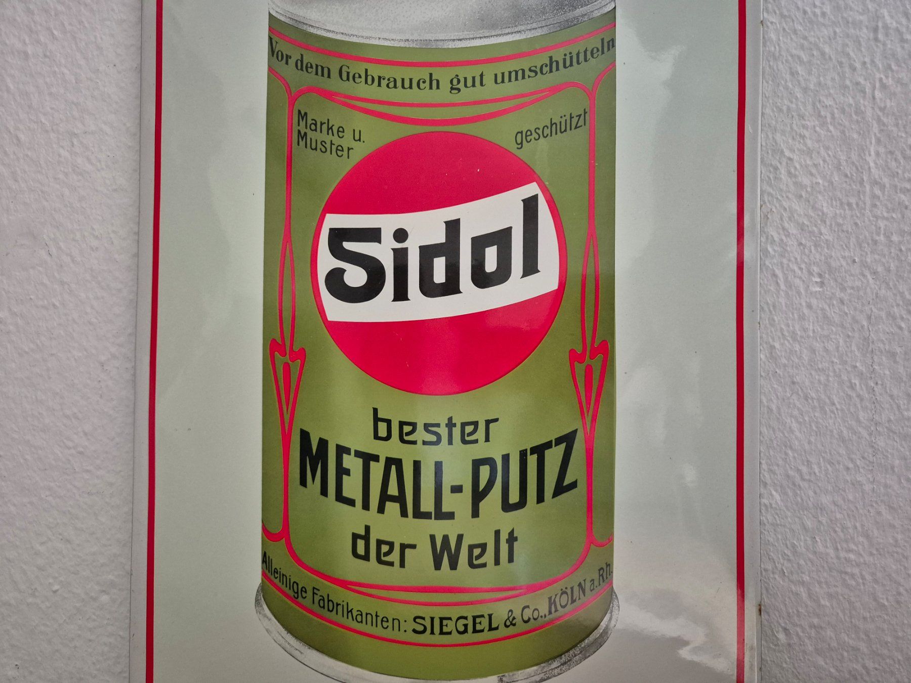 Insegne: Emailschild Sidol Metall Putz Reiniger Retro Emaille Schild – Usato da Neuhausen venduto da rraayy 5