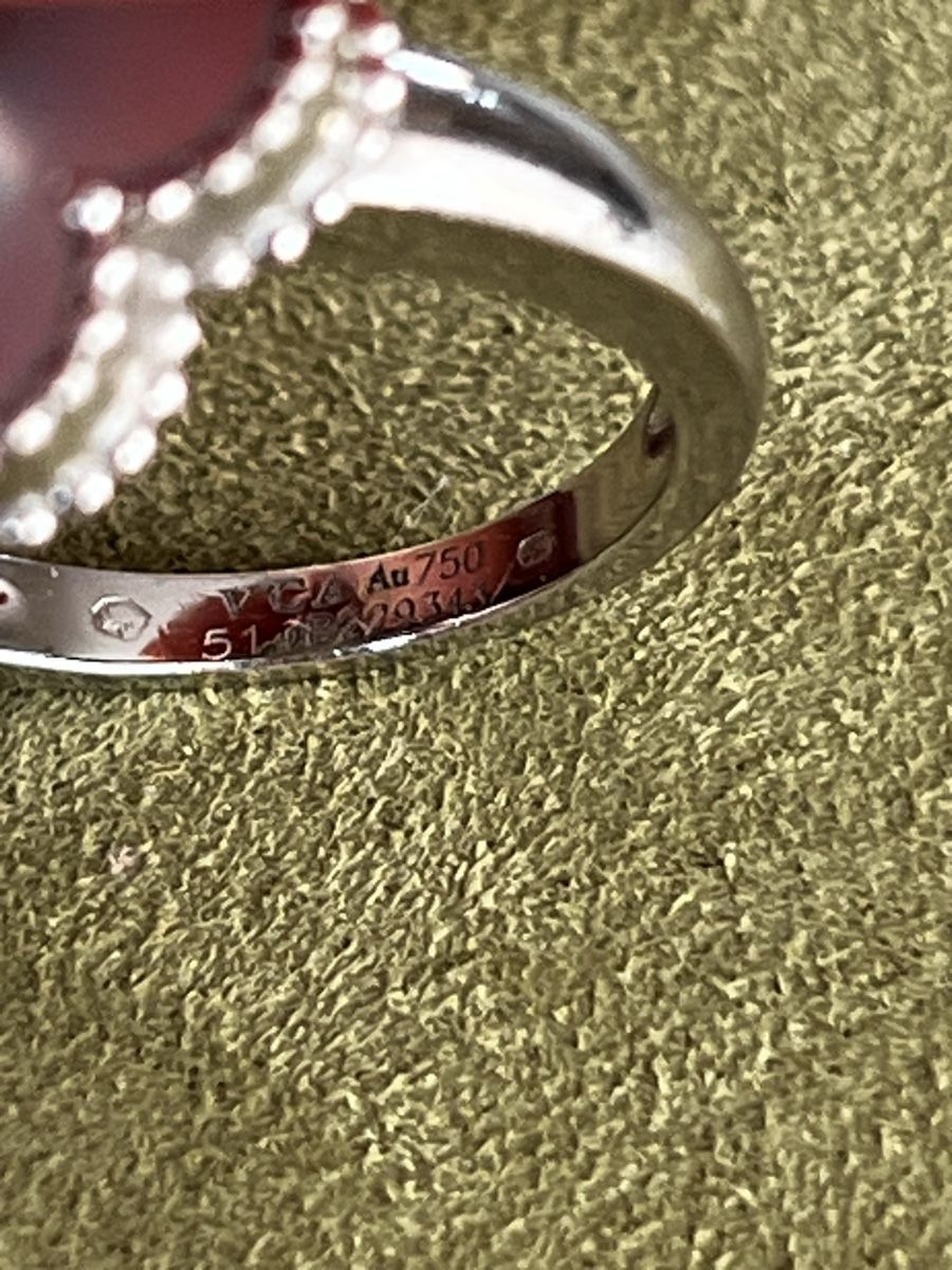 Ringe: Orig. Van Cleef Alhambra Ring Perlmutt Diamant – Gebraucht aus Baar von Axel_Fooly 5