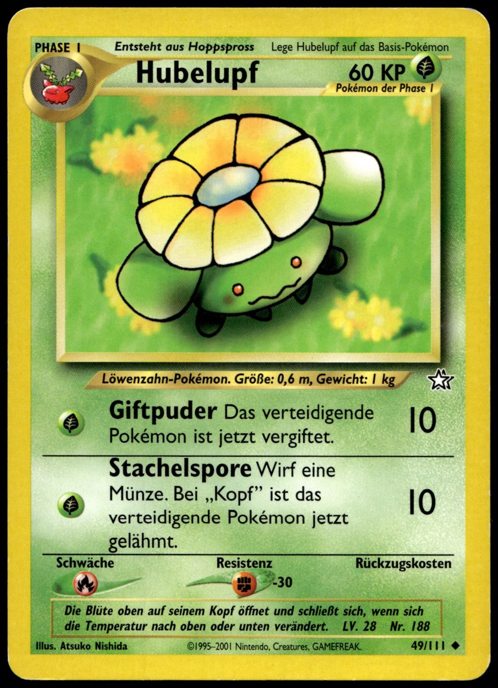 Pokémon Carte collezionabili: Hubelupf 49/111 Pokémon Neo Genesis – Usato da Uster venduto da Madame_Cards