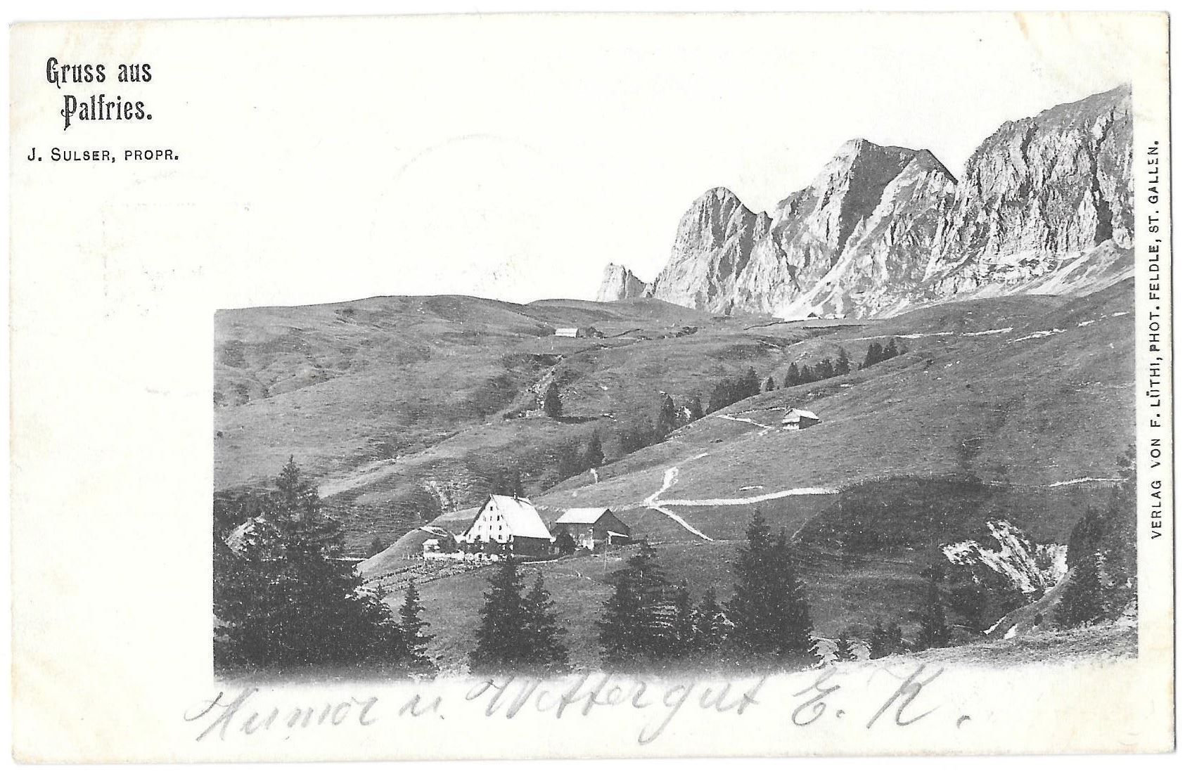 Cartoline postali: Trübbach Gruss aus Palfries – Usato da Olten venduto da clotaldi