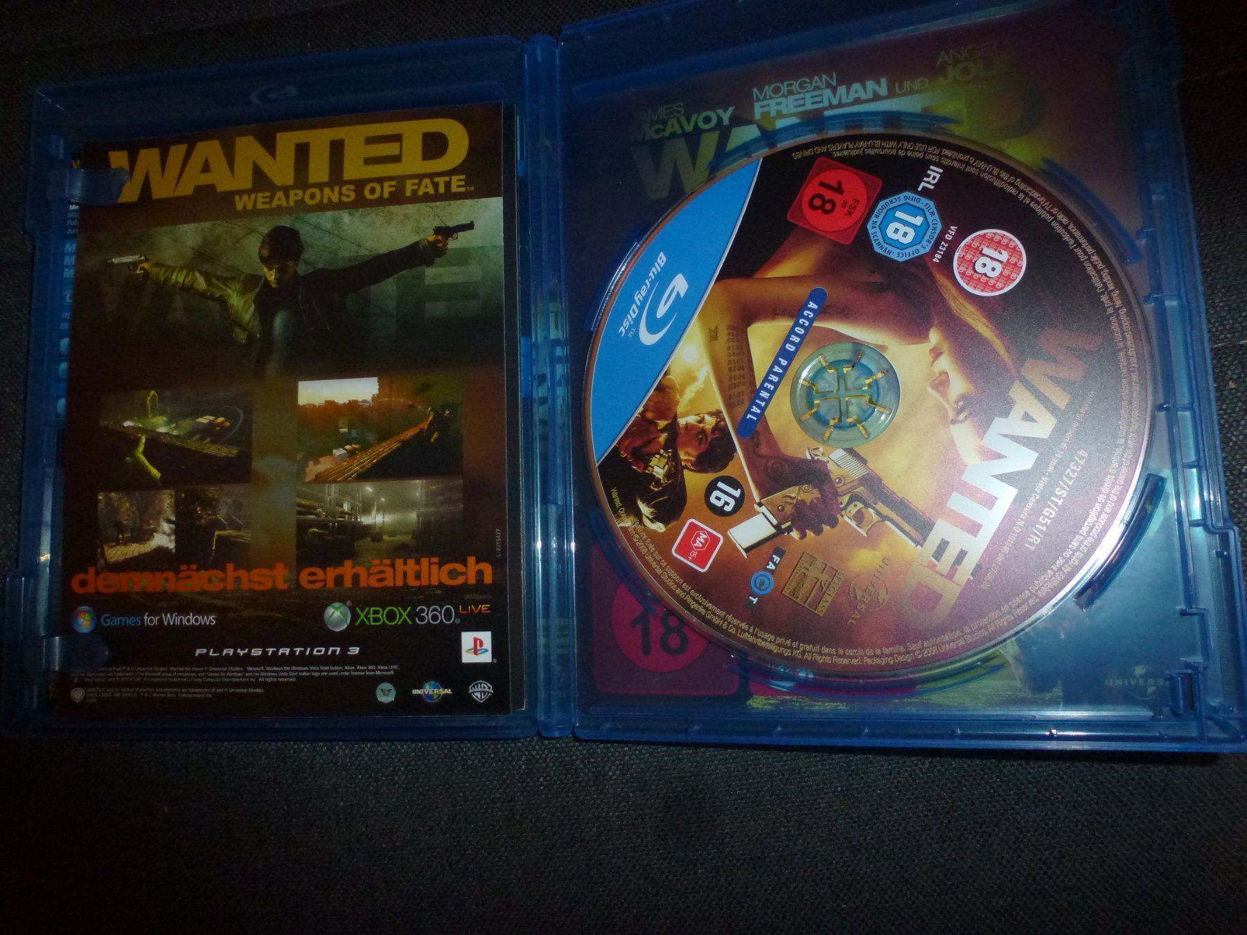 Tutti i DVDs: Wanted (BLU-RAY) – Usato da Olten venduto da Disc-Verkauf 1