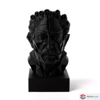 Cubist Dali Bust – Modern Geometric Sculpture - 3D Printed