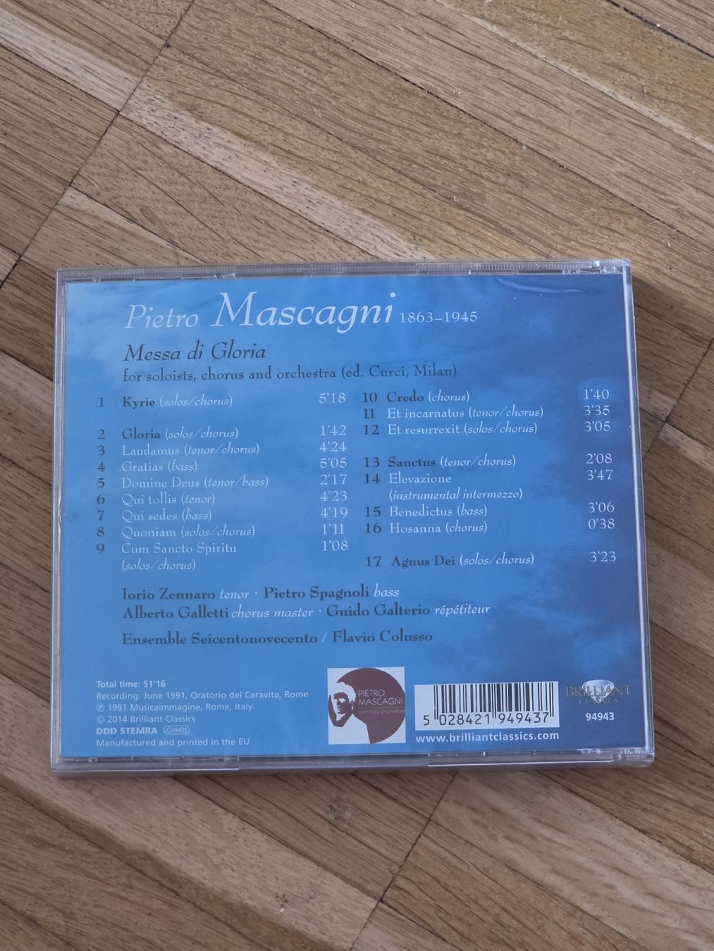 CD: Neue CD: Mascagni Messa di Gloria – Nuovo e nell'imballaggio originale da Aesch BL venduto da immon 1
