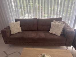 Sofa  braun gesteppt guter Zustand