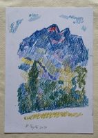 Walter Ropélé Original Fettkreide/Papier 20x15cm handsign.