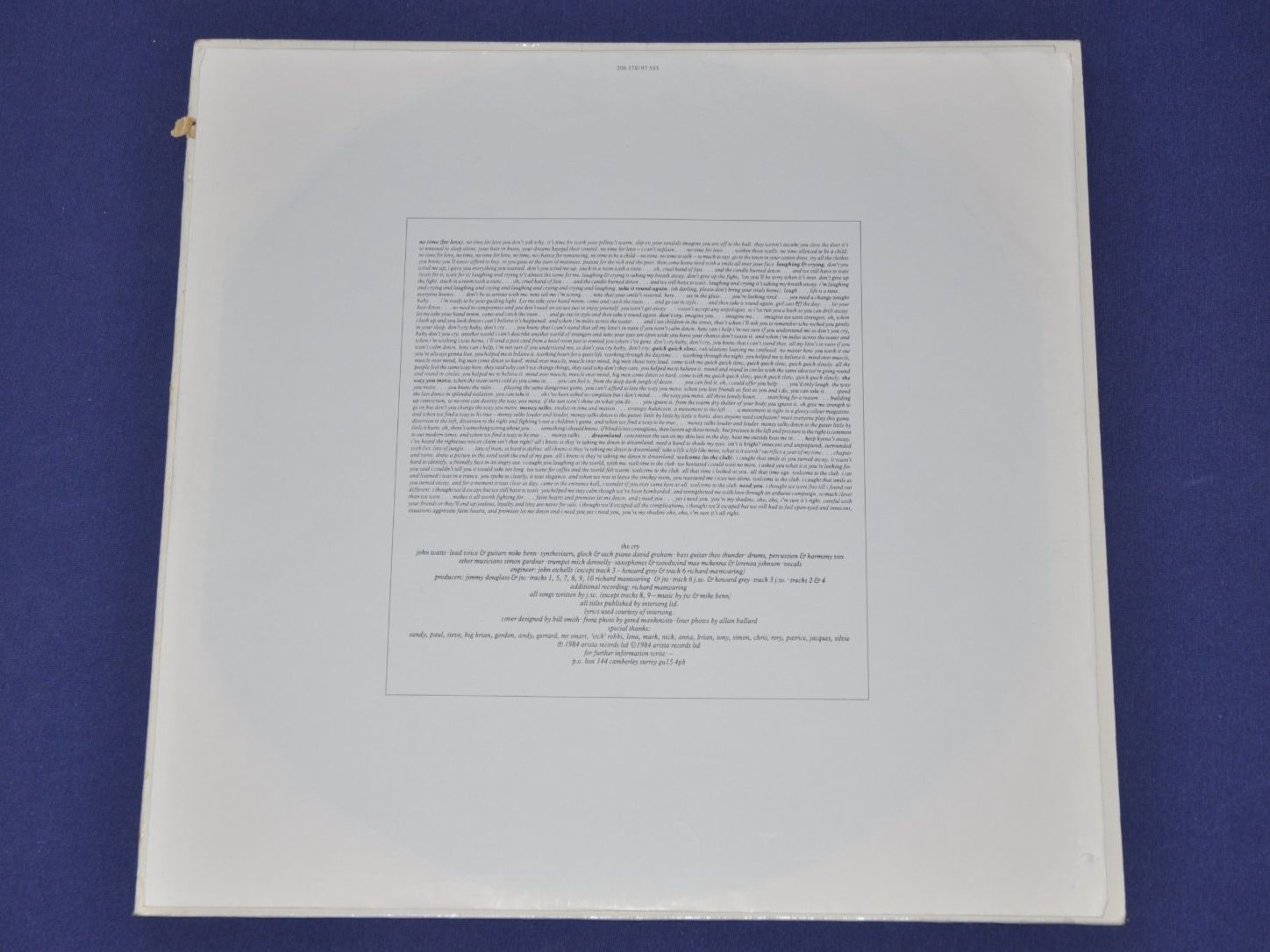 Schallplatten: LP The Cry - Quick.Quick Slow – Gebraucht aus Boll von Theodora15 3