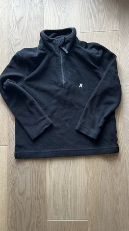 Kinder Fleece Pulli schwarz Grösse 104, Rukka