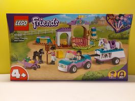 LEGO Friends 41441 Trainingskoppel und Pferdeanhänger NEU