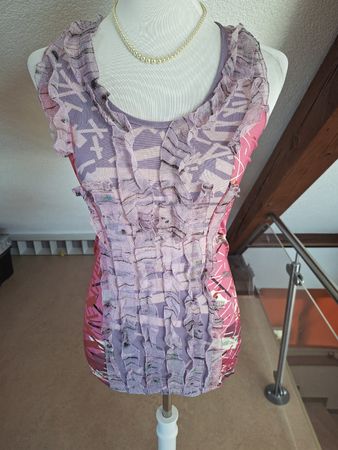Save the Queen! Top, Gr. S/M, Viskose und Seide
