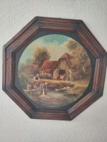4 Bilder mit Ochta-Rahmen - Bauernszenen