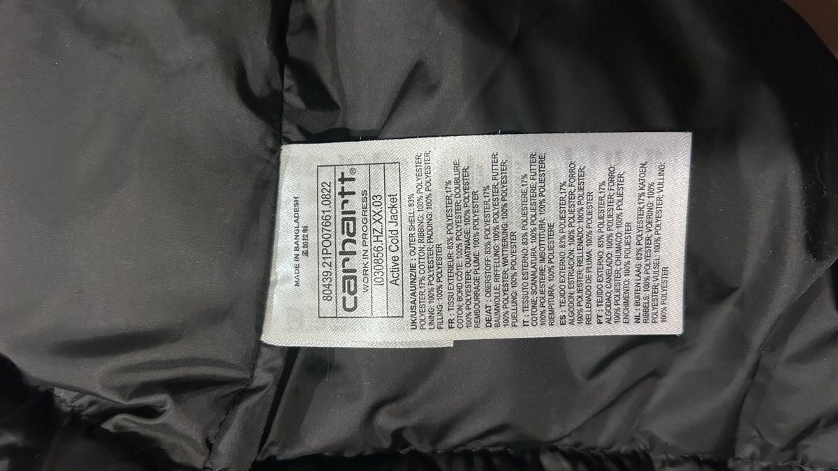 Carhartt Giacche: Carhartt WIP Active Cold Jacket  – Usato da St.Gallen venduto da comasa 4
