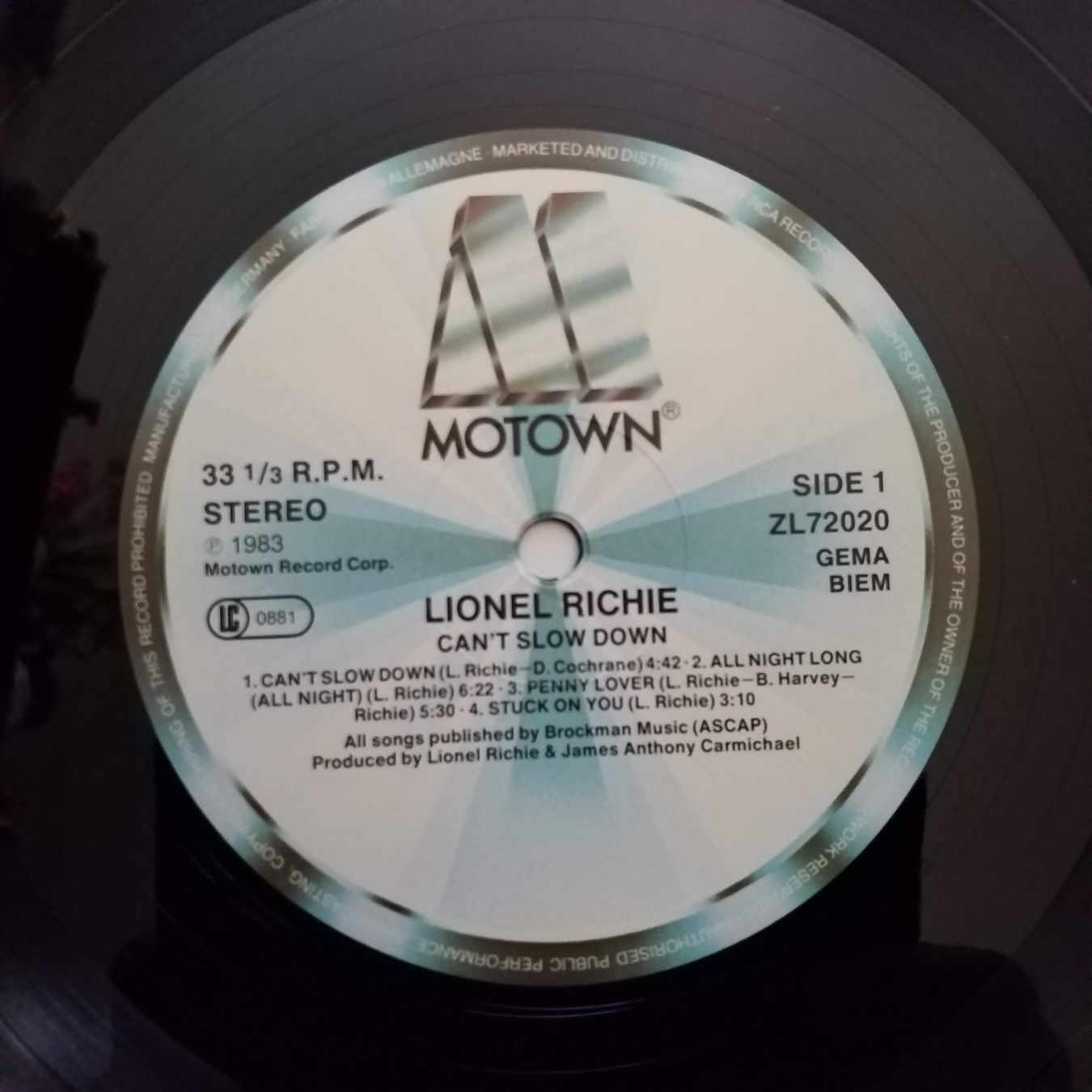 Dischi in vinile: LIONEL RICHIE,  can't slow down - 1984 press  - NEW - – Nuovo (secondo la descrizione) da Yverdon-les-Bains venduto da Jacotreut 4