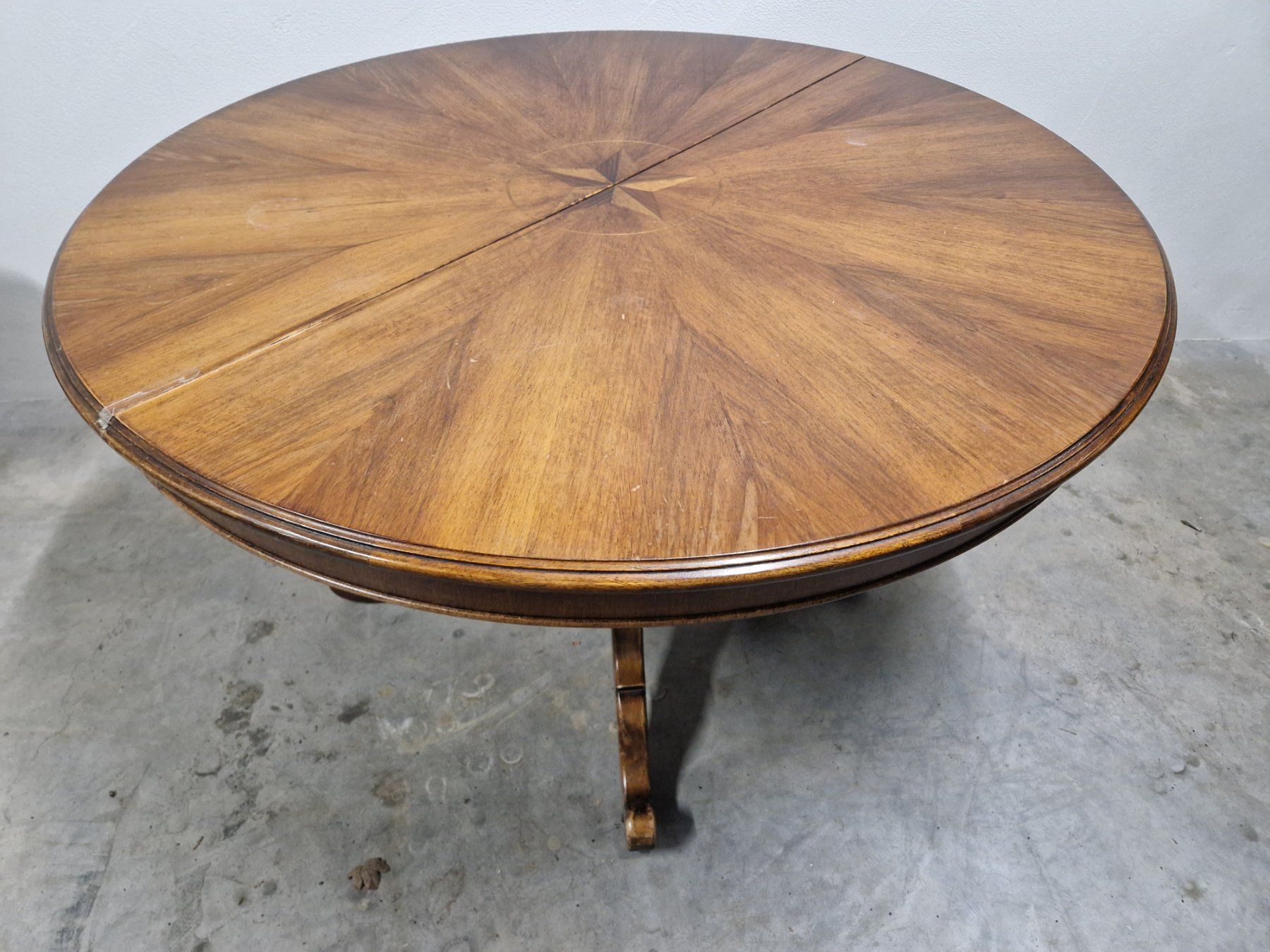 Biedermeier Tisch antik, rund, mit 40 cm Verlängerung (Gebraucht) in ...