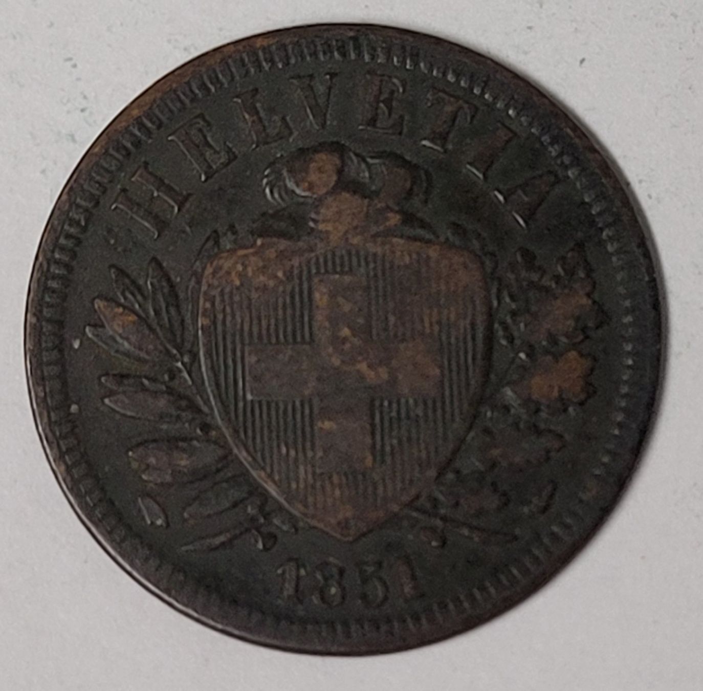 Toutes les monnaies: 2 RAPPEN / SCHWEIZ 1851 – D'occasion à Mumpf par antonio_schweiz_961