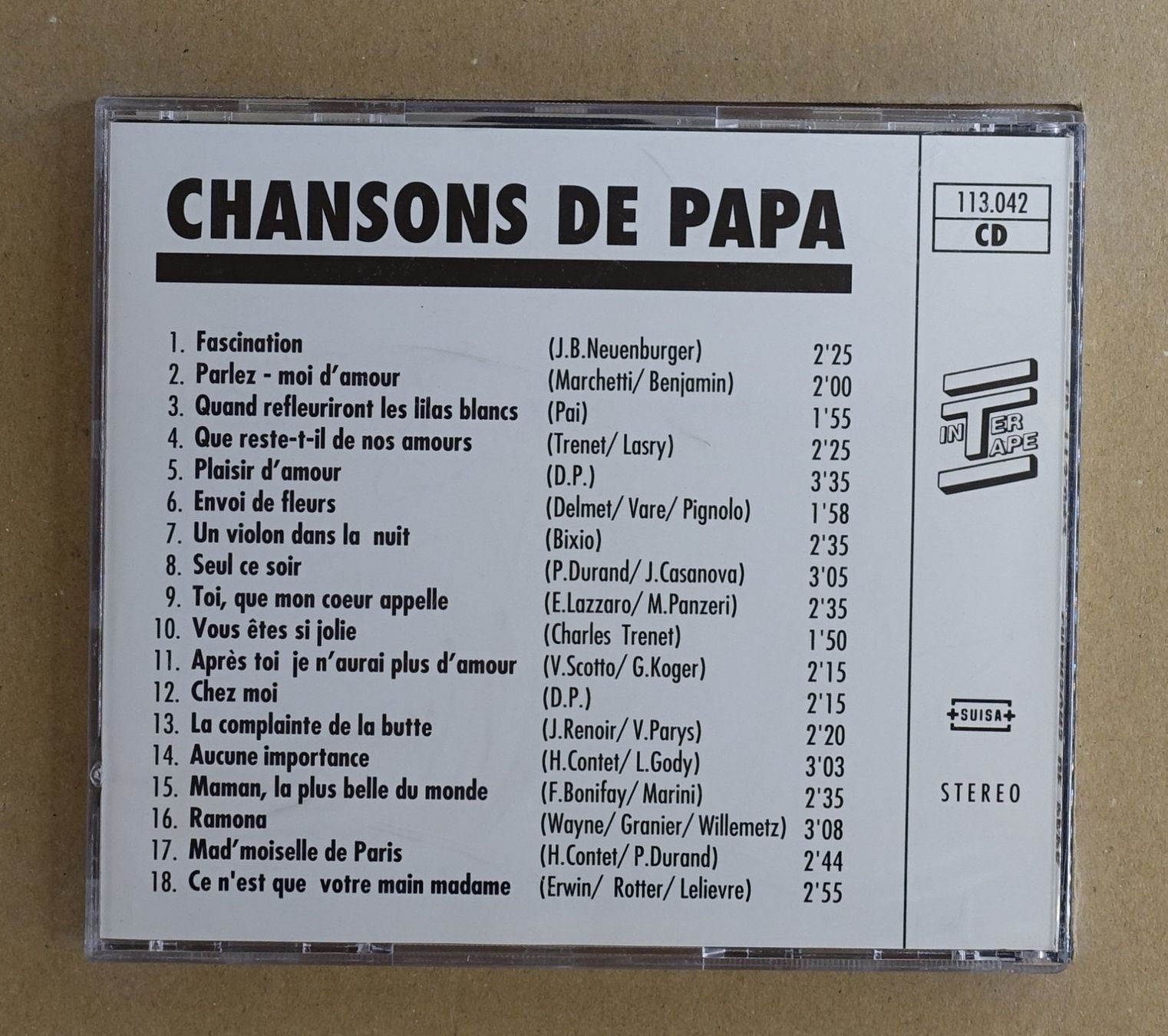CD: Chansons De Papa - T3 – Usato da Sessa venduto da discoverymedia 1