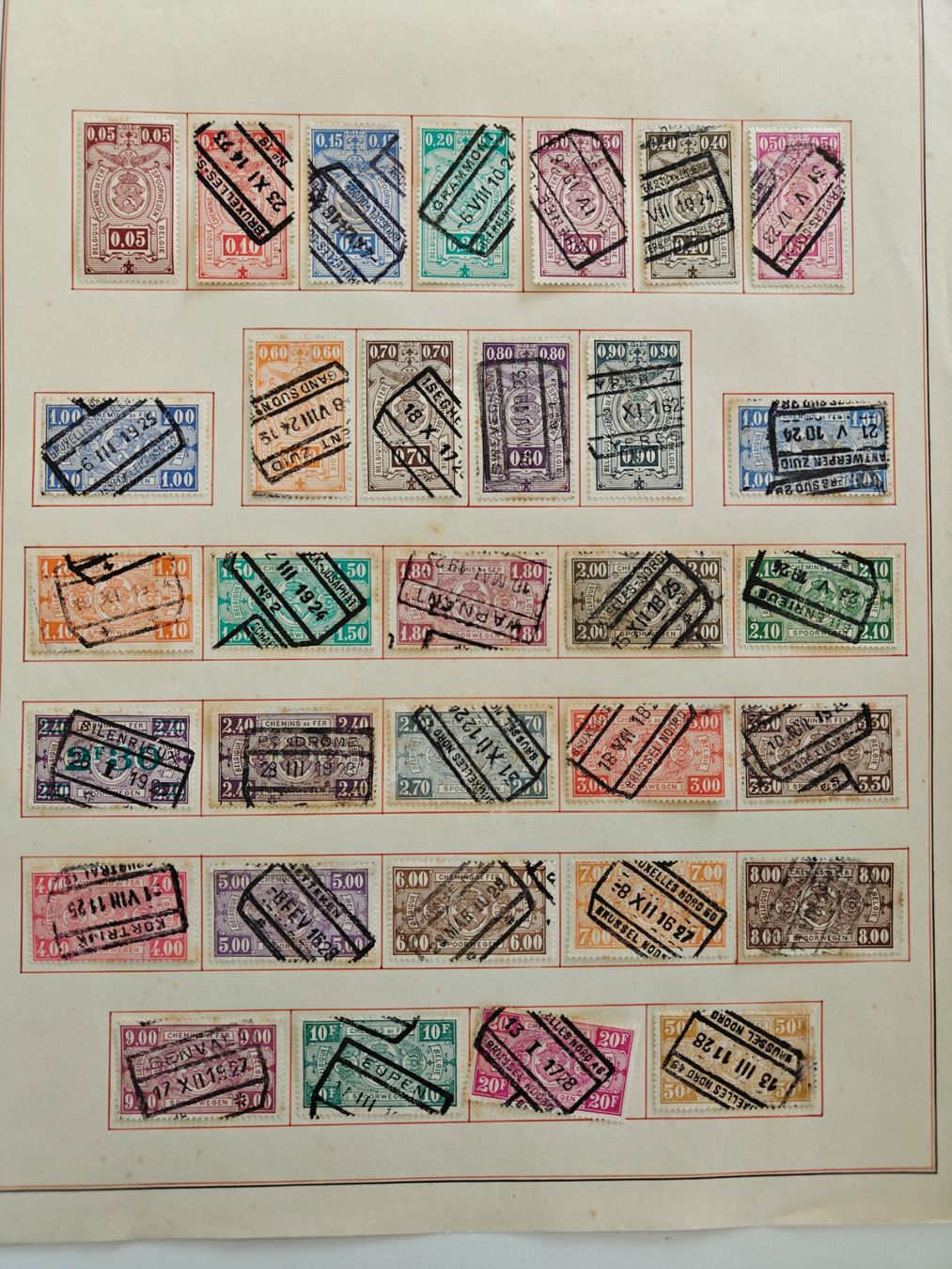 Tutti i francobolli: Alte Briefmarken Belgien, gestempelt, Sammlung! – Usato da Wädenswil venduto da alex-maxima