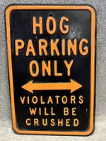 Hog parking only