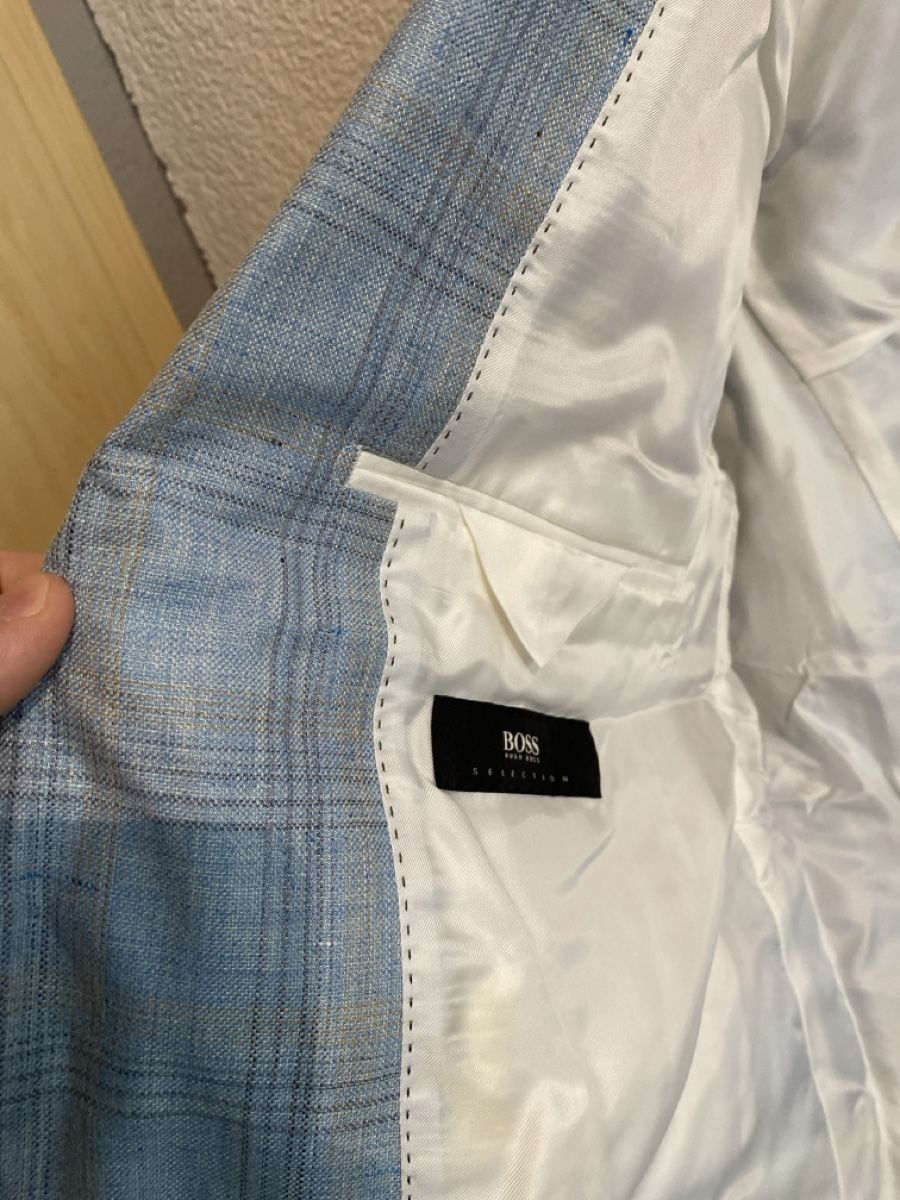 Completi: Sakko Hugo Boss, hellblau kariert, Grösse 50 – Usato da Roggliswil venduto da New007 4