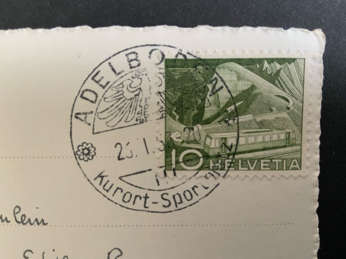 Cartoline postali: Ansichtskarte Adelboden Winterlandschaft gelaufen – Usato da Binningen venduto da chr_cr5n 2