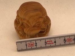 Chinesische Vier-Face-Emotions-Buddha - Zypressen Holz