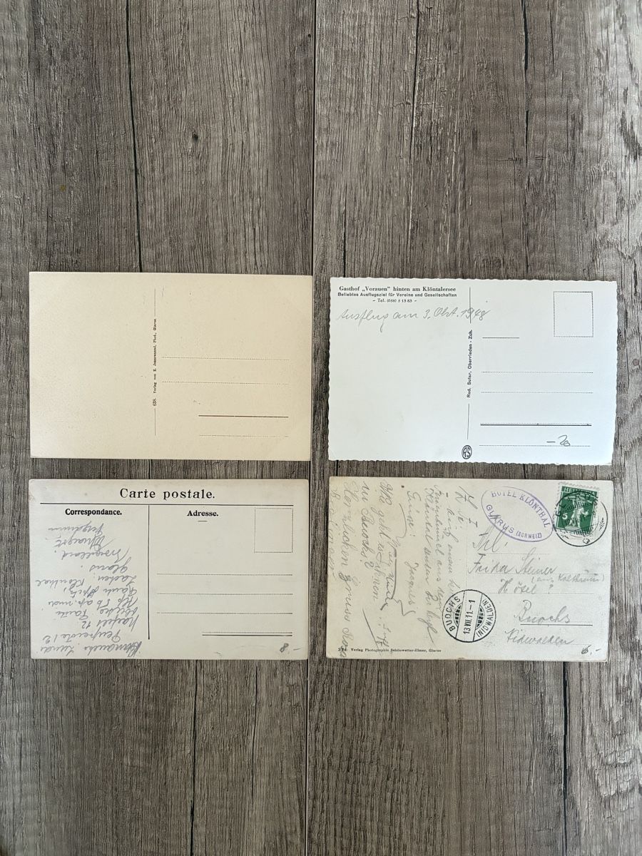 Cartoline postali: Postkarten Klöntalersee GL – Usato da Schaffhausen venduto da Reporter 1