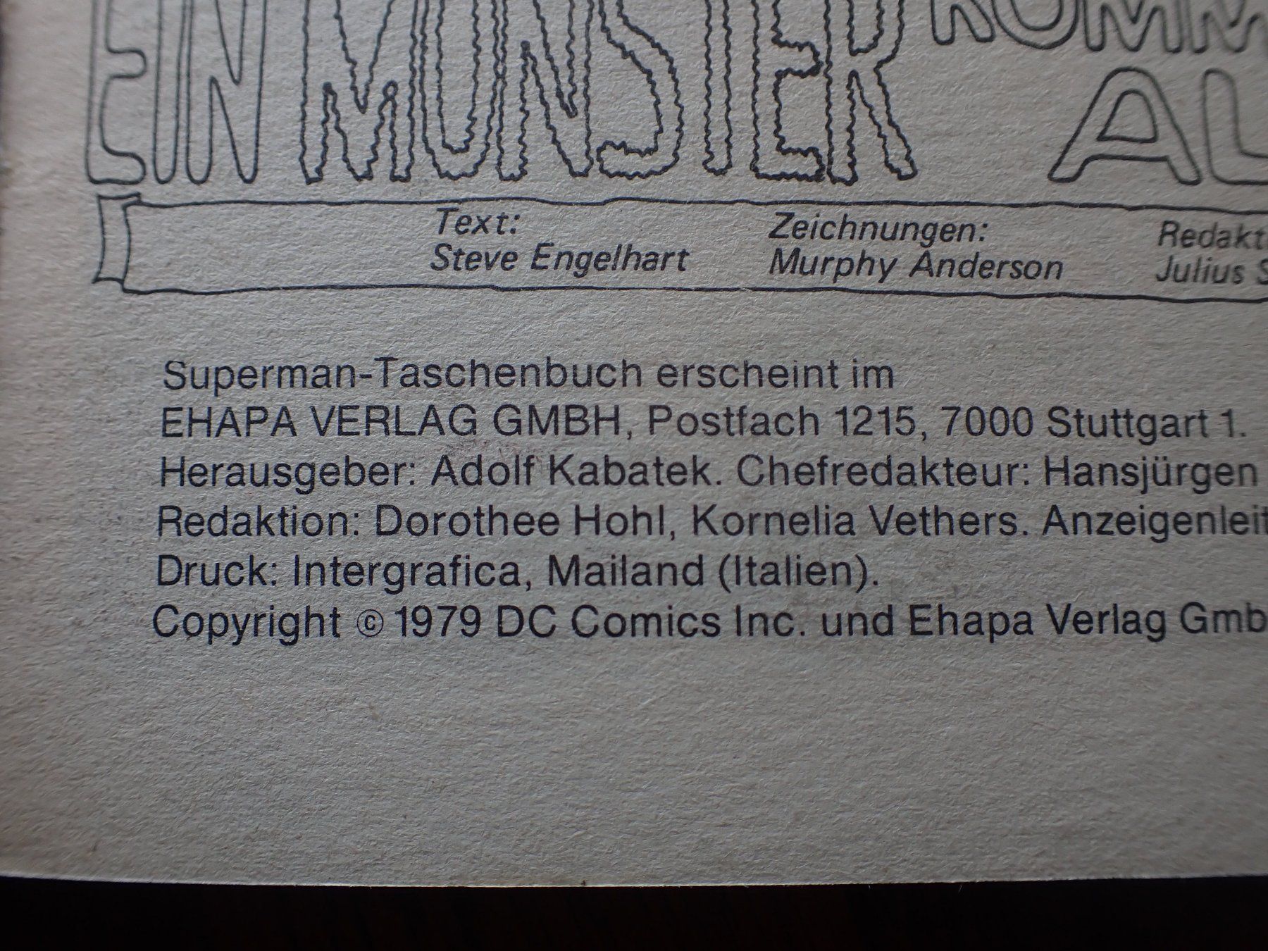 Fumetti: 6 alte Ehapa " SUPERMAN " Taschenbuch Comic Hefte / Alben – Usato da Geroldswil venduto da boy5toy 4