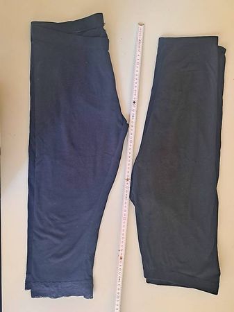 Leggings 3/4 Navy Schwarz L