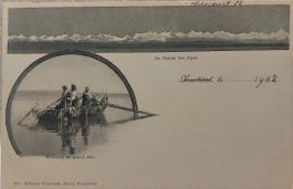 NEUCHÂTEL - Pêcheurs au grand filet - 1902
