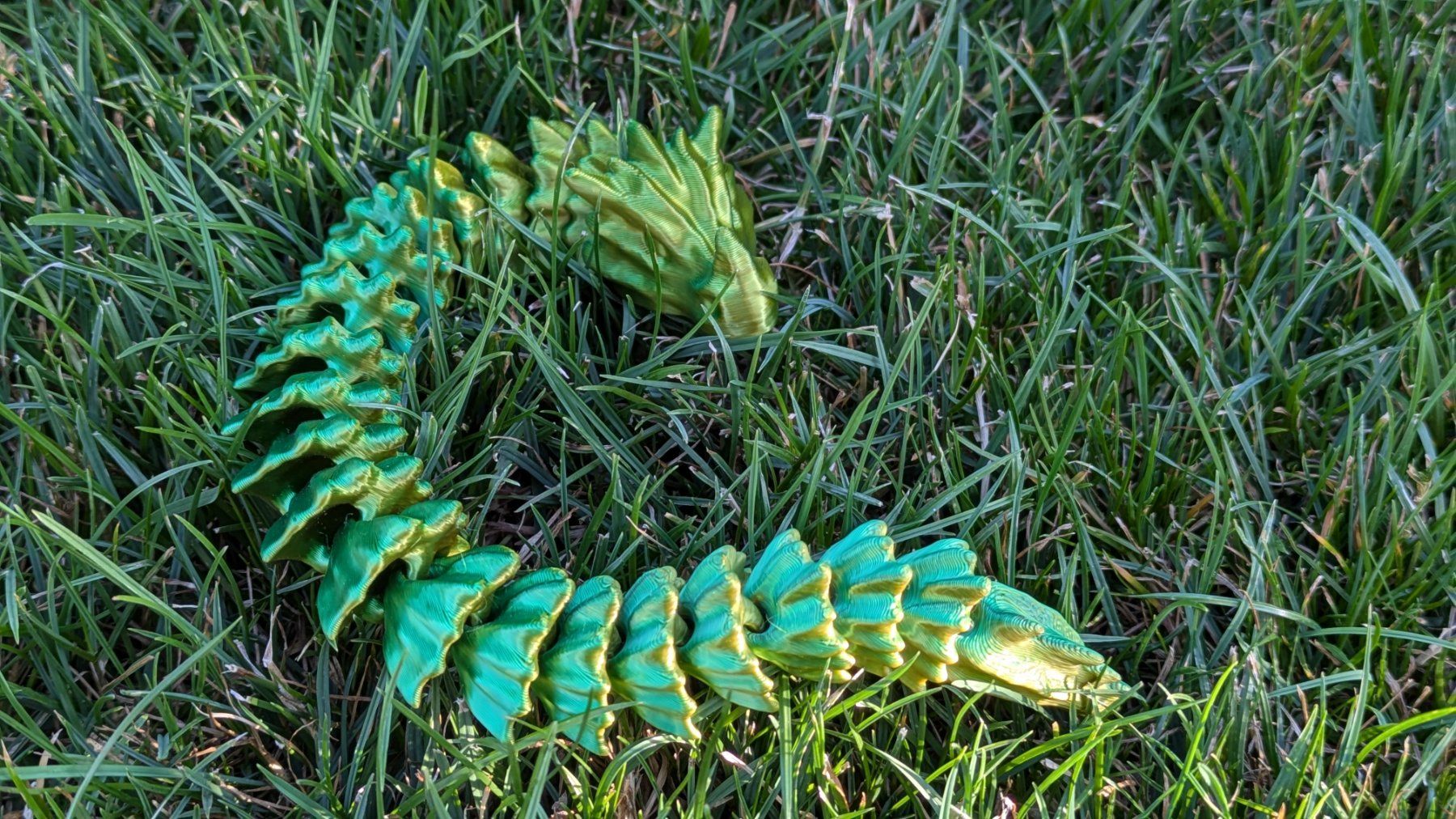 Statuette: Artikulierte Drachenschlange - Bonedragon – Nuovo (secondo la descrizione) da Staufen venduto da El3D 2
