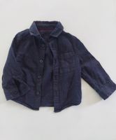 Chemise bleue manches longues garçon, taille 12-18 mois