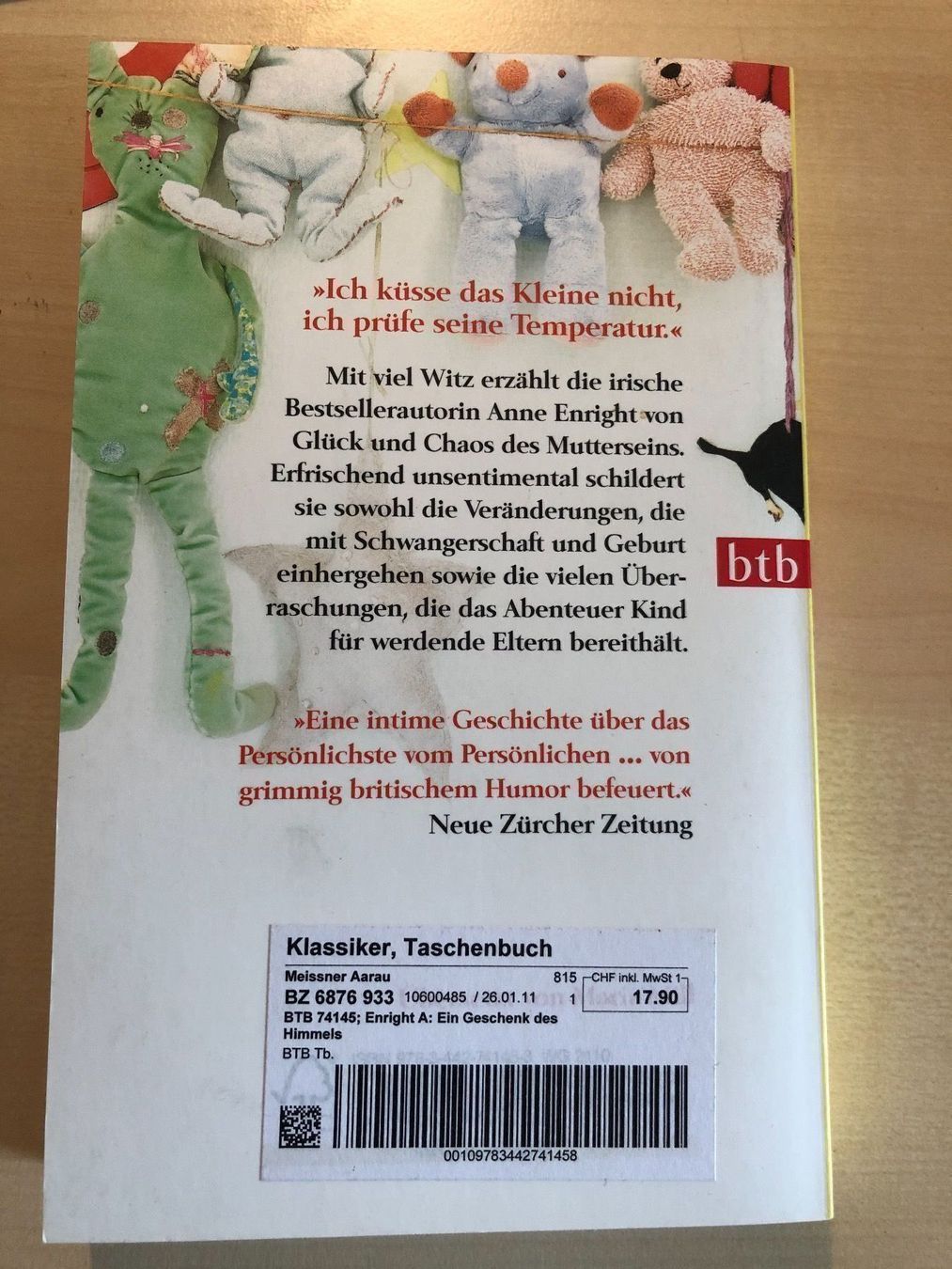 Libri: Anne Enright: Ein Geschenk des Himmels – Usato da Aarau venduto da R-O-G-E-R 3