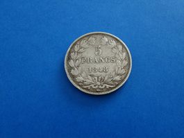 FRANKREICH - 5 francs, 1848 - Louis Philippe I
