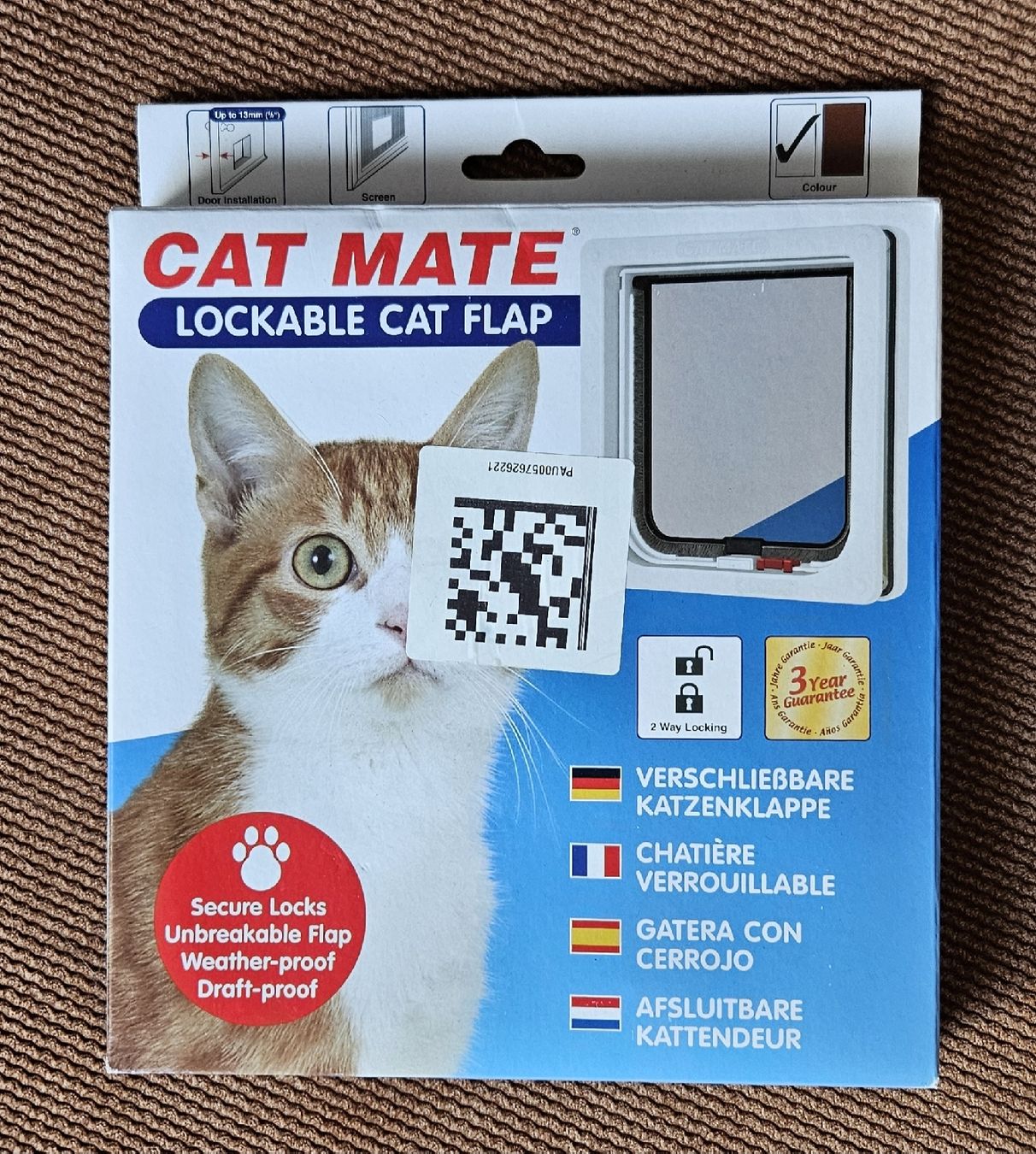 Gattaiole: Katzentür / Katzenklappe Cat Mate Lockable Cat Flap – Nuovo e nell'imballaggio originale da Rombach venduto da ThriftBetter