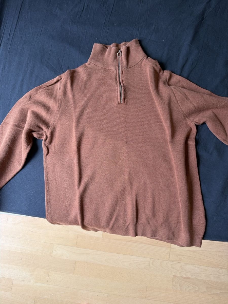 H&M Pullover & Sweatshirts: Pullover H&M quarter zip brown size L used – Gebraucht aus Basel von 02m_jml2
