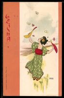 Raphael Kirchner: Japanerin auf einer Wi