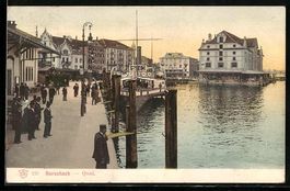 AK Rorschach, Quai, Panorama, 1905