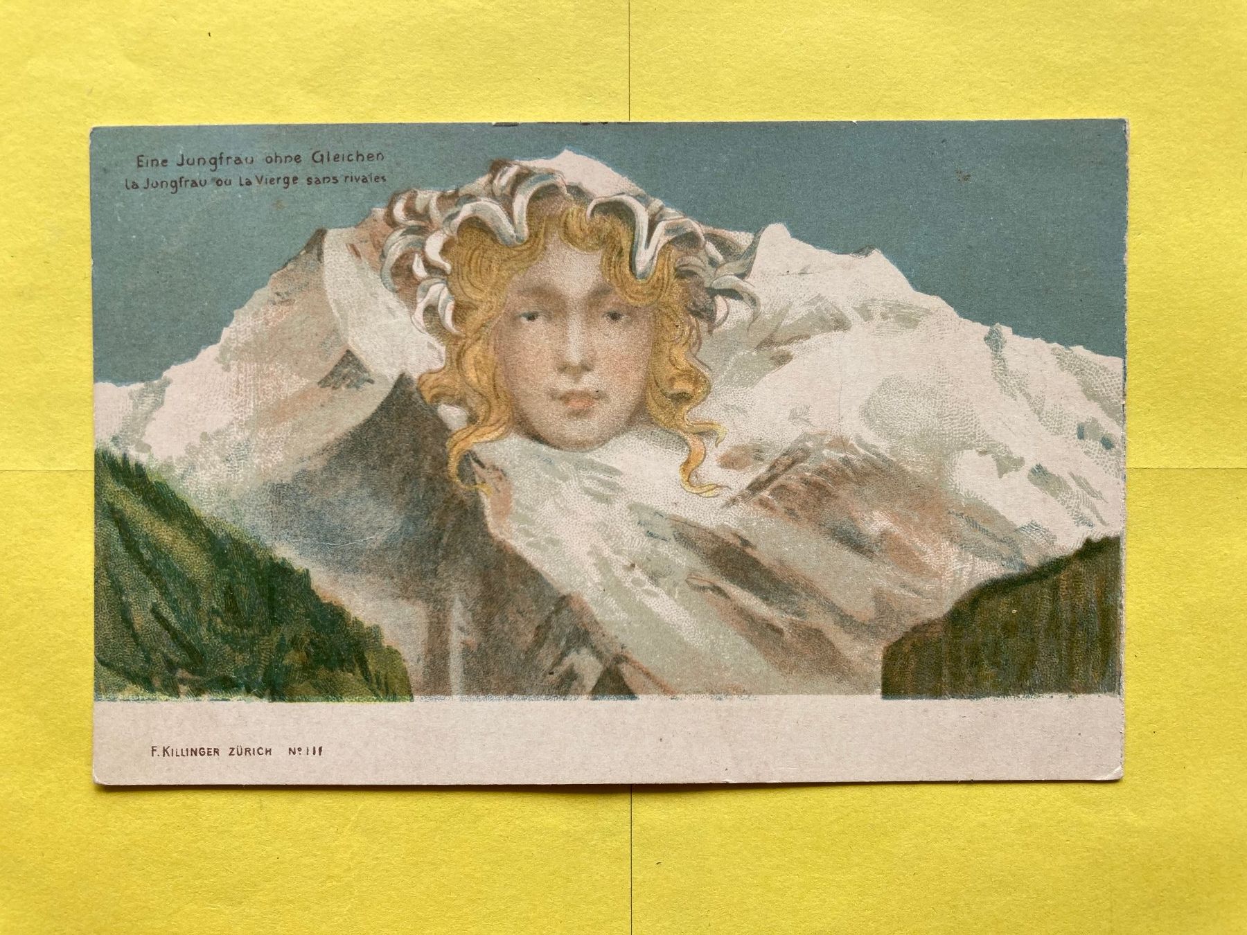 Cartoline postali: AK Eine Jungfrau ohne Gleichen, F.Killinger , Nr. 111 . – Nuovo (secondo la descrizione) da Grabs venduto da paggi01 1