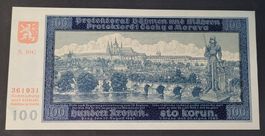 100 RKONEN / BÖHMEN UND MÄHREN 1940 (aUNC) 2. Auflage