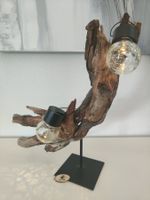 Einzigartige Schwemmholz Solarlampe – Handgefertigtes Unikat