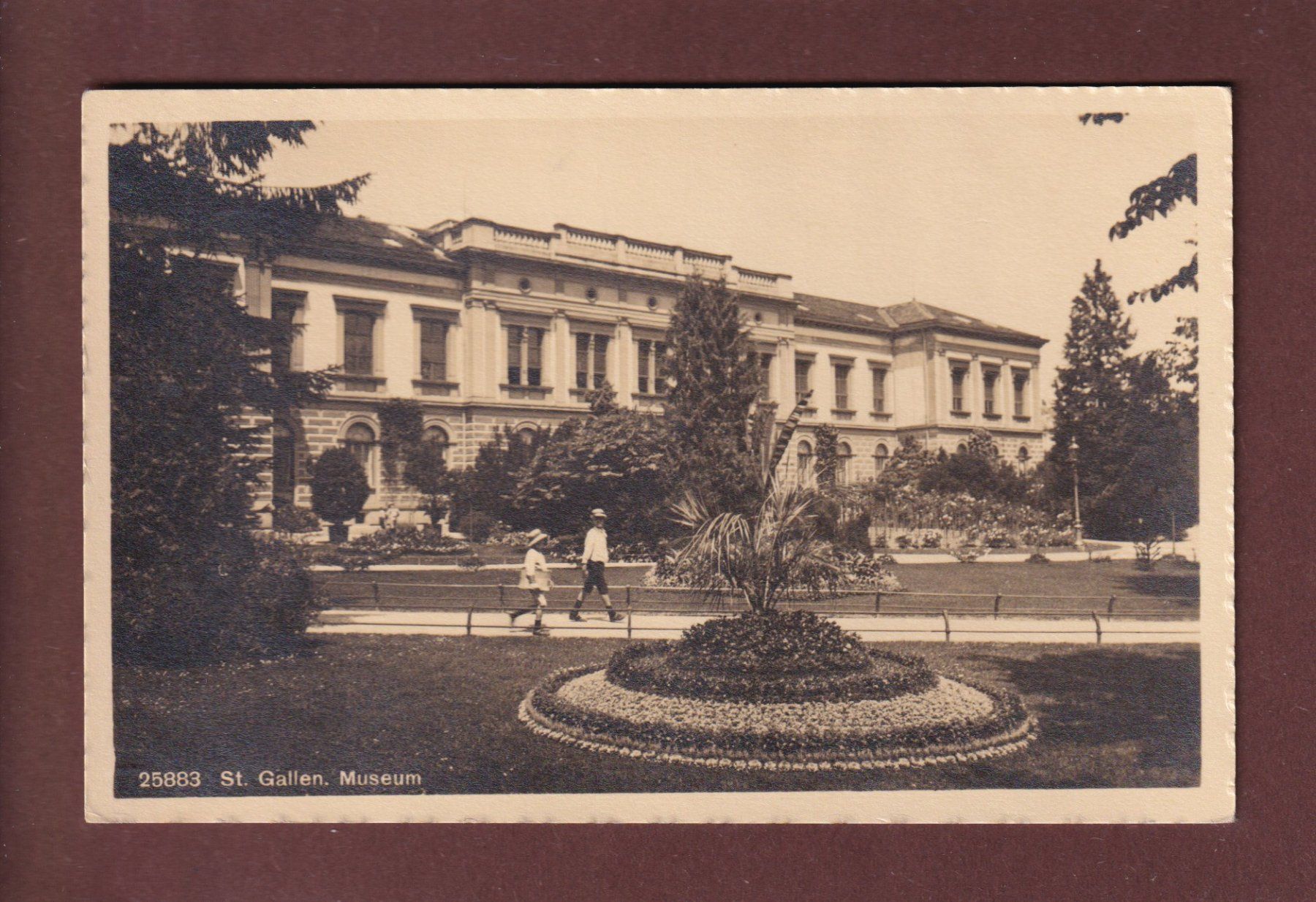 Cartoline postali: ST. GALLEN - Museum - 1915 – Usato da Pully venduto da nicecards