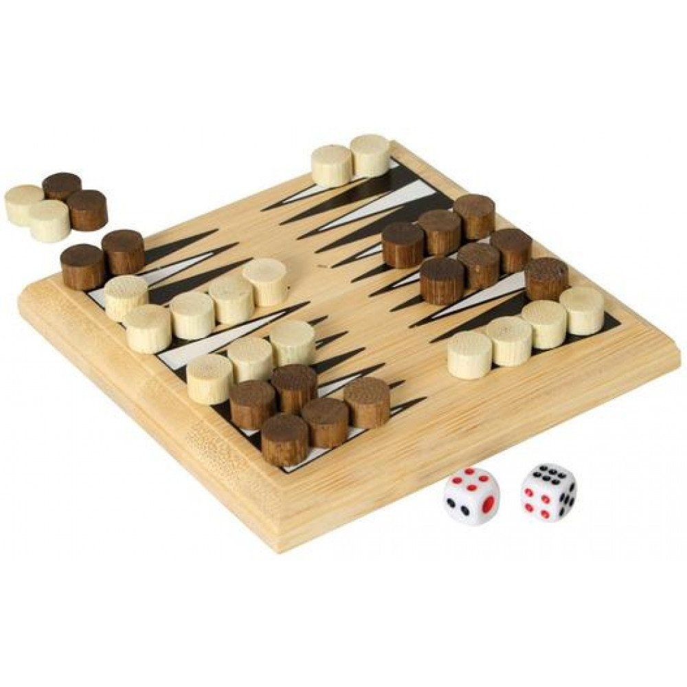 Giochi: Mini Backgammon Bamboo (NEUF) – Nuovo e nell'imballaggio originale da Meyrin venduto da ChiaraMania