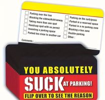 "You Suck At Parking" Cards (25pcs)