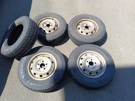 4 x Stahlfelgen mit Pneus