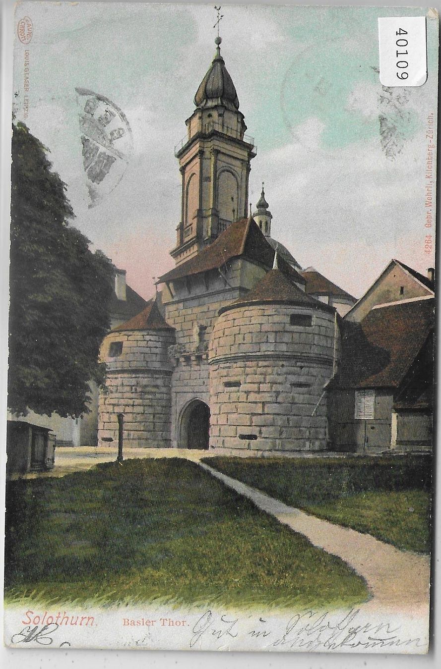 Cartoline postali: Solothurn - Basler-Thor – Usato da Ettingen venduto da Kartenplanet