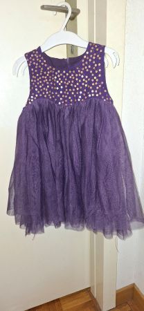 Robe Smile violette bébé, taille 98