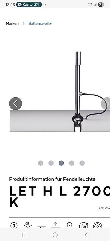Kronleuchter & Deckenlampen: Baltensweiler Deckenlampe 2700K – Gebraucht aus Aesch BL von Twinw 1