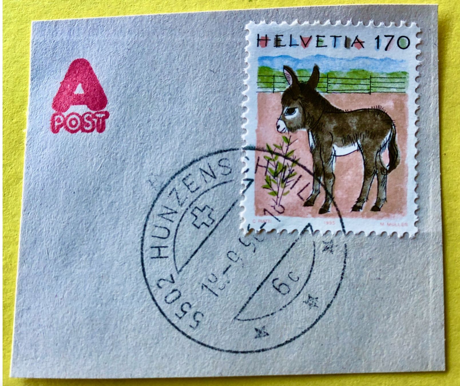 Tutti i francobolli: Nr.868 mit Stempelt Esel   – Usato da Aarau venduto da Billa007