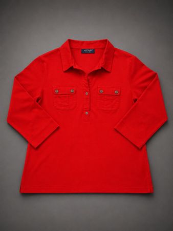 Saint James Chemisier / Polo Rouge  - Taille 48 / L-XL