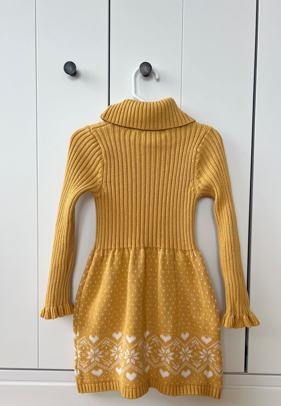 Kleider & Röcke: Strickkleid. Pullover Kleid. 104 Gelb. Schönes Muster. – Gebraucht aus Burgdorf von rulan 3